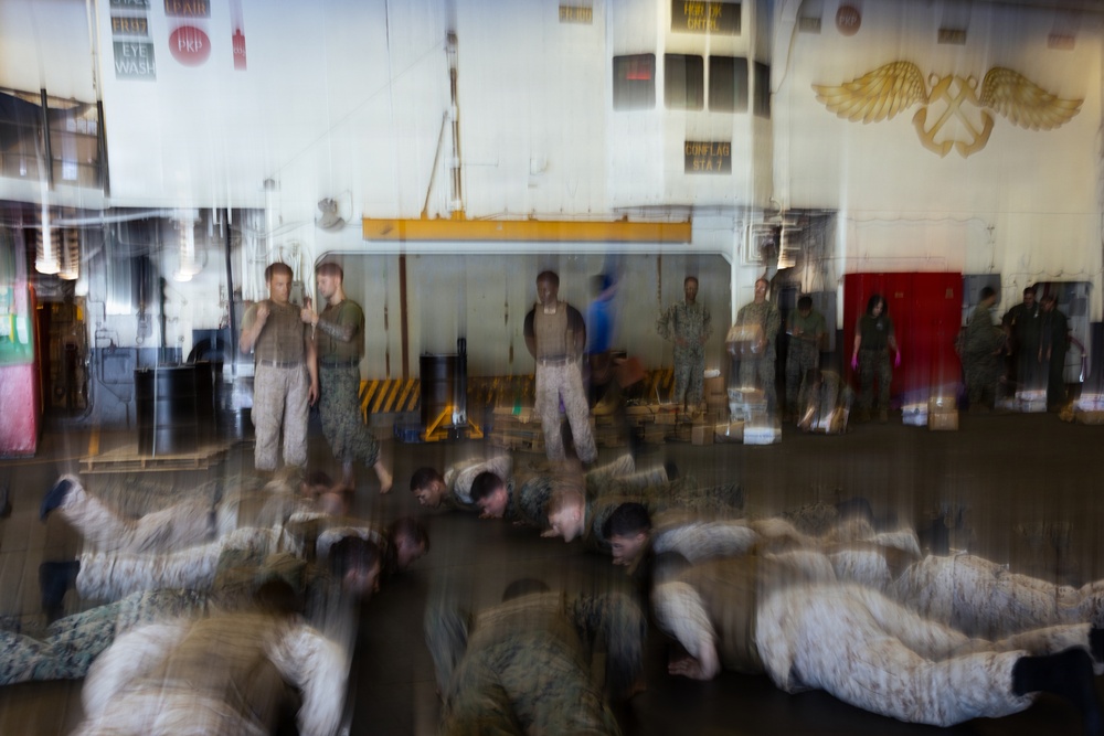 22nd MEU (SOC) | Marines Train MCMAP Aboard USS Iwo Jima