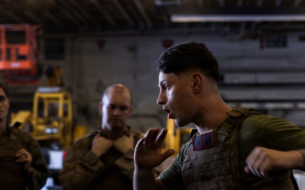 22nd MEU (SOC) | Marines Train MCMAP Aboard USS Iwo Jima