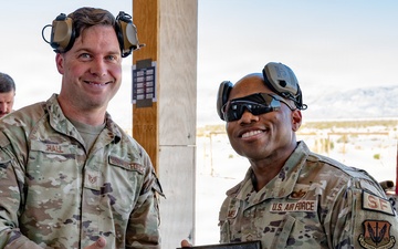 Security Forces organizes firing competition celebrating police week at Nellis AFB