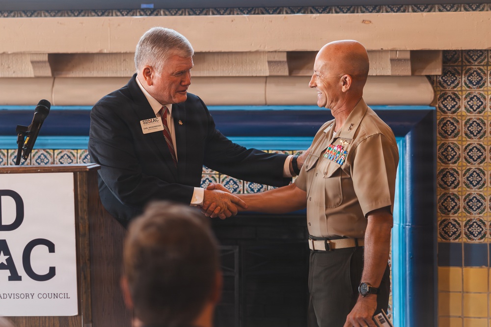 3rd MAW Commanding General speaks at SDMAC Breakfast