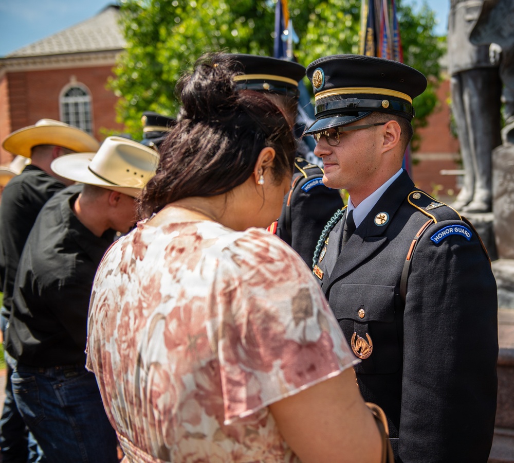 Military Horsemanship Identification Badge Award Ceremony