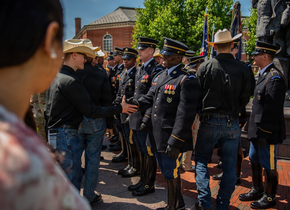 Military Horsemanship Identification Badge Award Ceremony