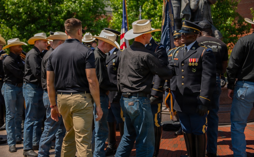 Military Horsemanship Identification Badge Award Ceremony