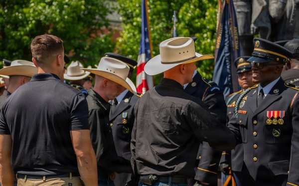 Military Horsemanship Identification Badge Award Ceremony
