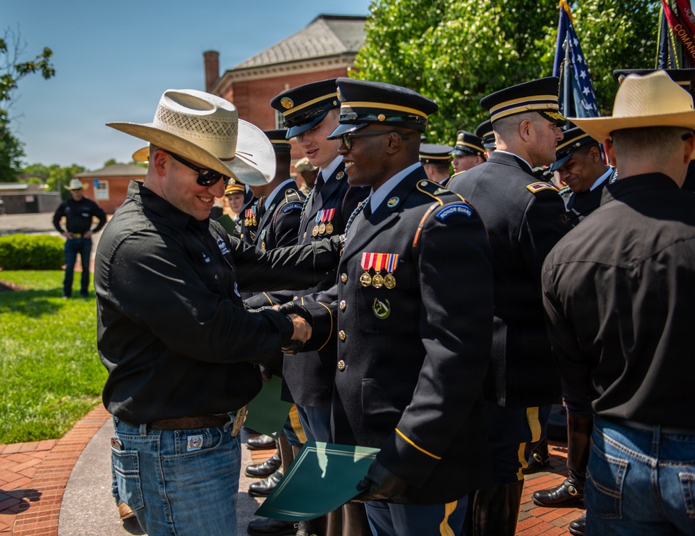 Military Horsemanship Identification Badge Award Ceremony