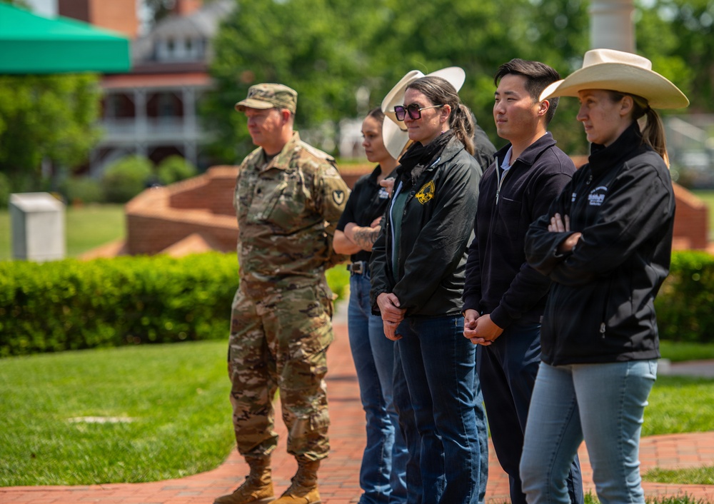 Military Horsemanship Identification Badge Award Ceremony