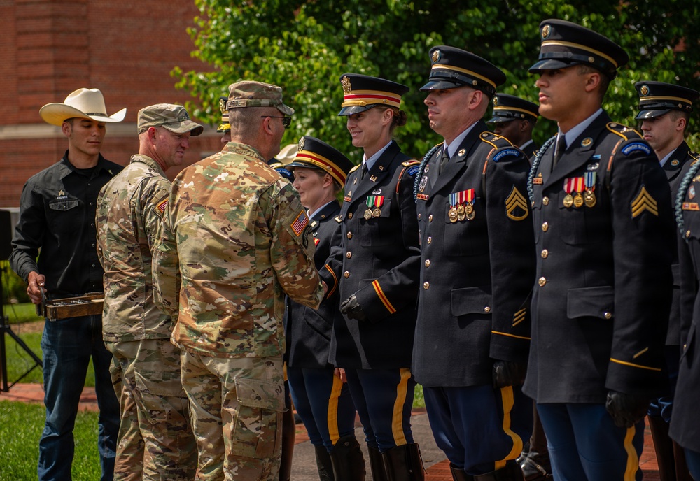 Military Horsemanship Identification Badge Award Ceremony