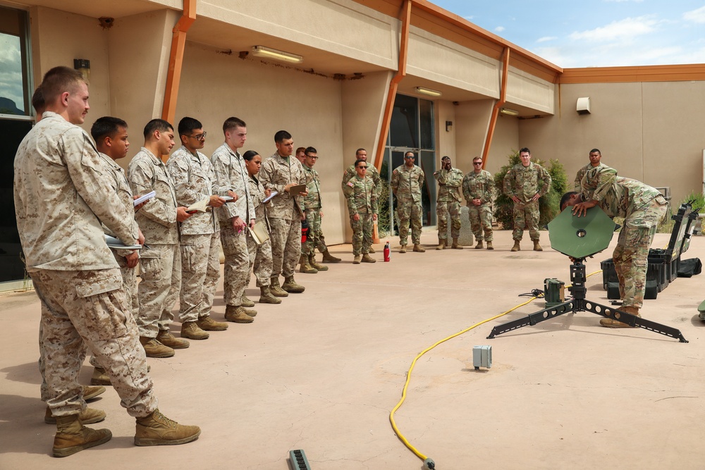 JTF-SB service members perform communication satellite training