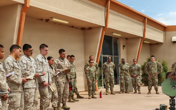 JTF-SB service members perform communication satellite training