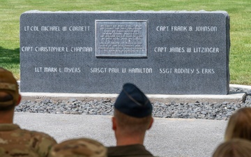 Fairchild AFB rededicates 1987 "Thunderhawk" Demonstration Team memorial