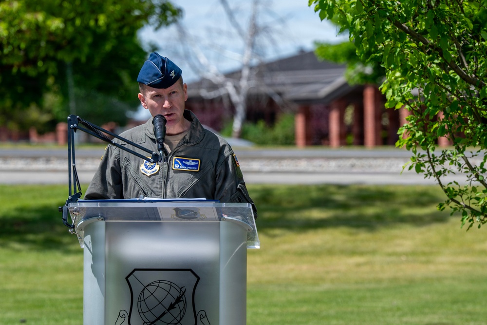 Fairchild AFB rededicates 1987 "Thunderhawk" Demonstration Team memorial