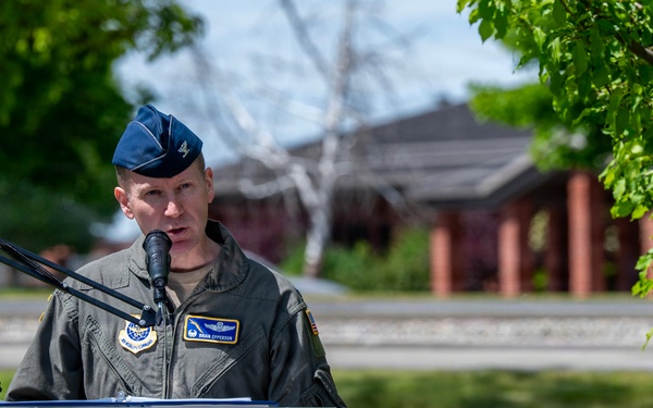 Fairchild AFB rededicates 1987 "Thunderhawk" Demonstration Team memorial
