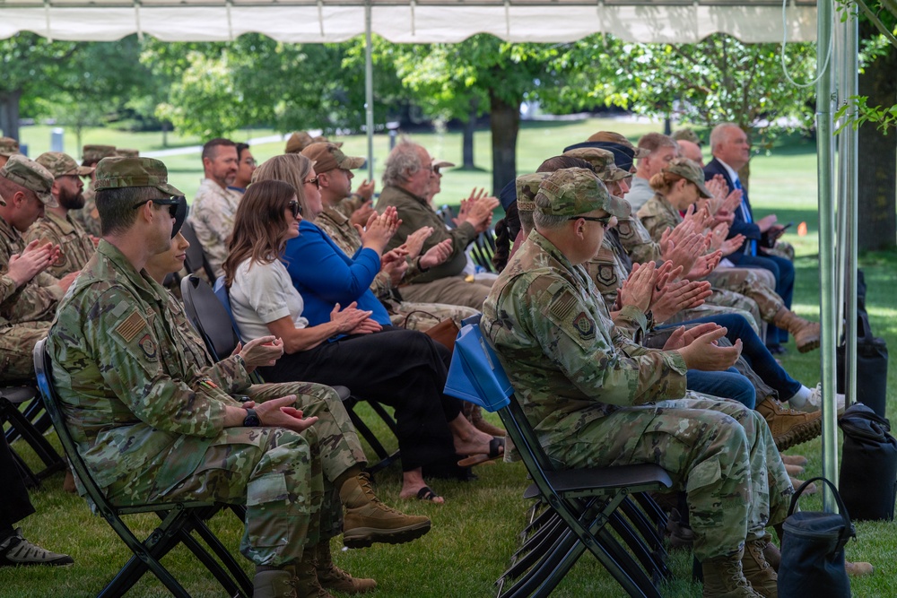 Fairchild AFB rededicates 1987 "Thunderhawk" Demonstration Team memorial
