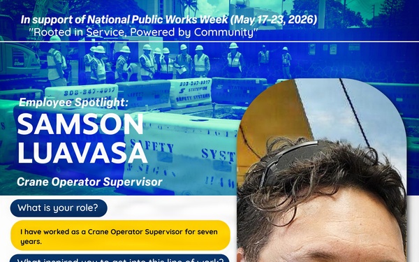 NAVFAC Hawaii Employee Spotlight: Samson Luavasa