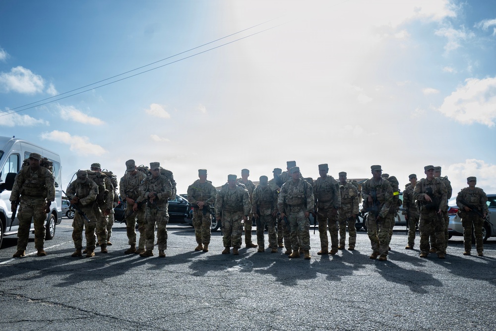 94th AAMDC's BSC 10-Mile Ruck  March
