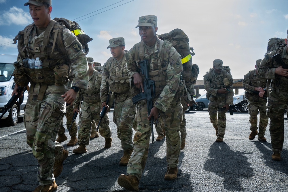 94th AAMDC's BSC 10-Mile Ruck  March