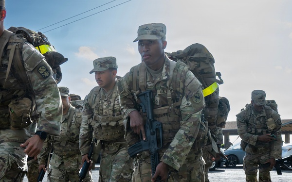 94th AAMDC's BSC 10-Mile Ruck  March