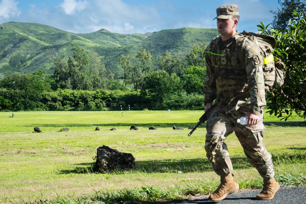 94th AAMDC's BSC 10-Mile Ruck  March
