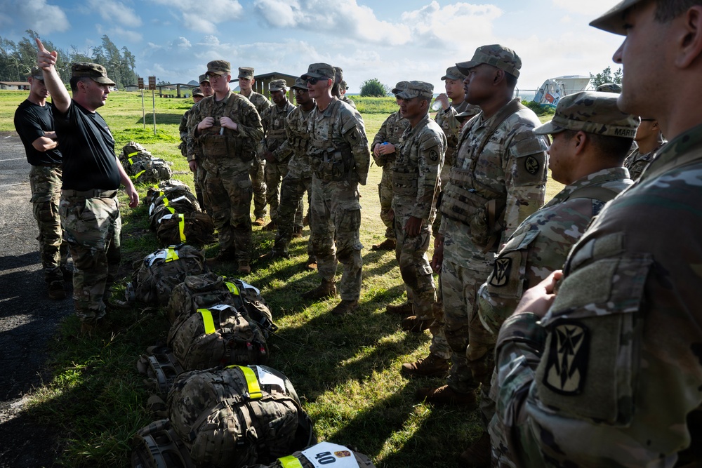 94th AAMDC's BSC 10-Mile Ruck  March