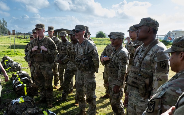 94th AAMDC's BSC 10-Mile Ruck  March