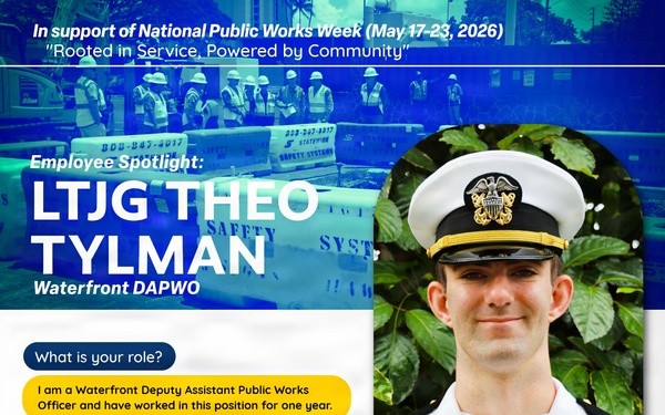 NAVFAC Hawaii Employee Spotlight: Lt. j.g. Theodore Tylman