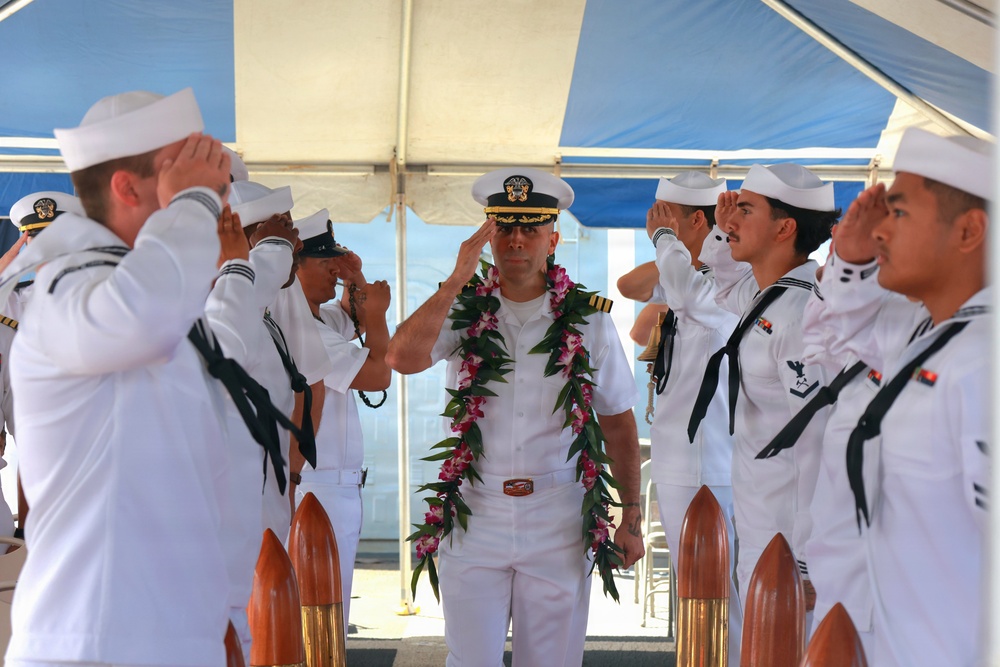 USS Carl M. Levin Holds Change of Command Ceremony