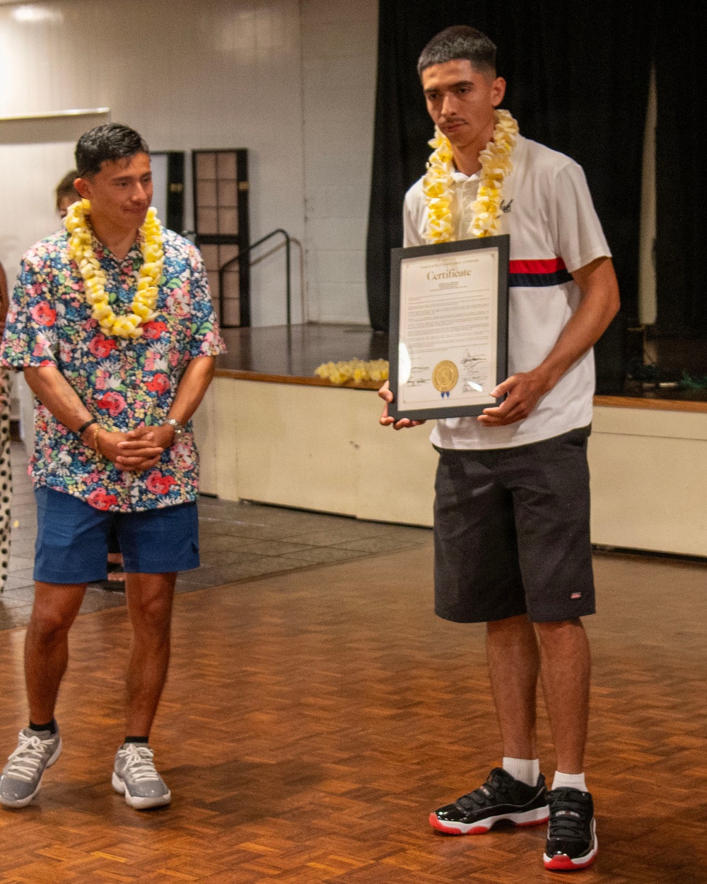 Wahiawa Lions Club honors Schofield Barracks military police Soldier as outstanding military first responder.