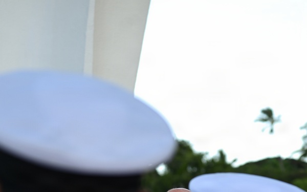 Japanese wreath laying ceremony at USS Arizona Memorial