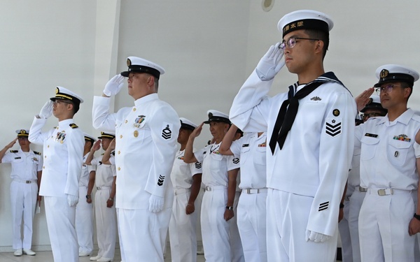 Japanese wreath laying ceremony at USS Arizona Memorial
