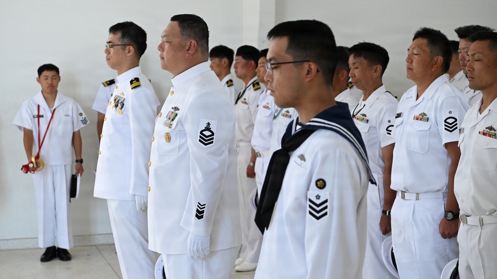 Japanese wreath laying ceremony at USS Arizona Memorial