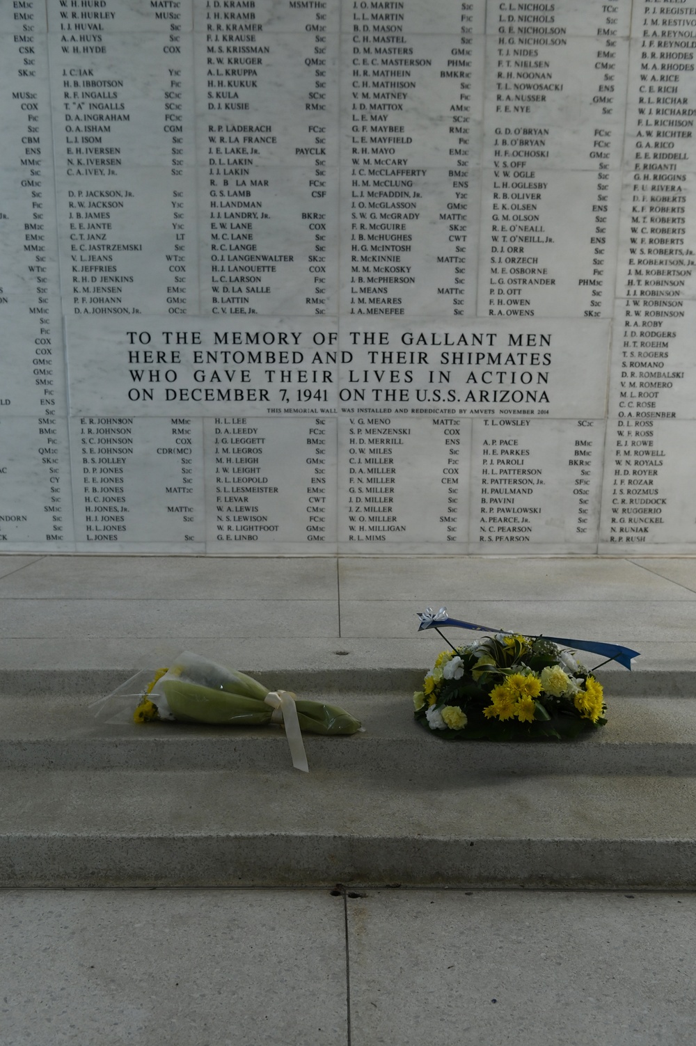 Japanese wreath laying ceremony at USS Arizona Memorial
