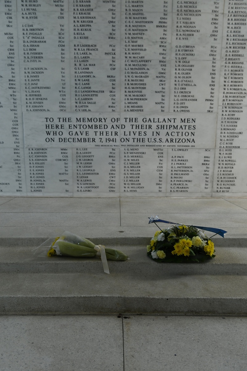 Japanese wreath laying ceremony at USS Arizona Memorial