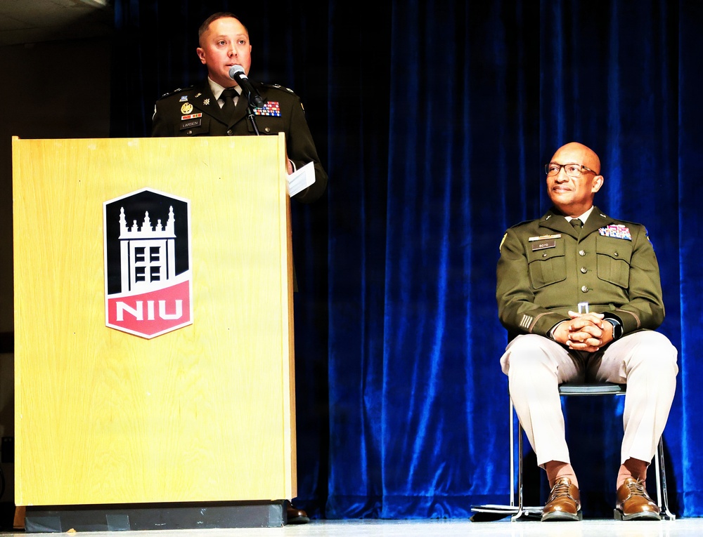 Illinois National Guard Leaders Welcome 10 New Second Lieutenants During Spring ROTC Commissioning Ceremonies