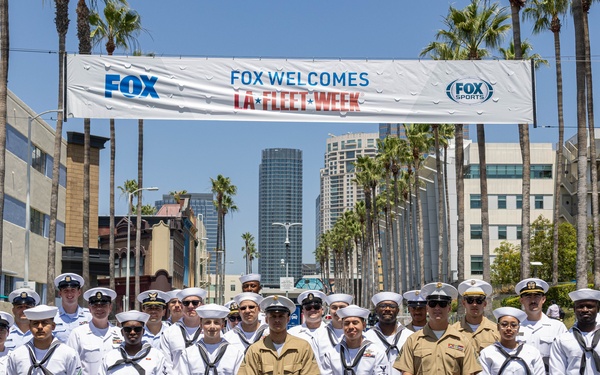 Service Members tour Fox Sports Studio
