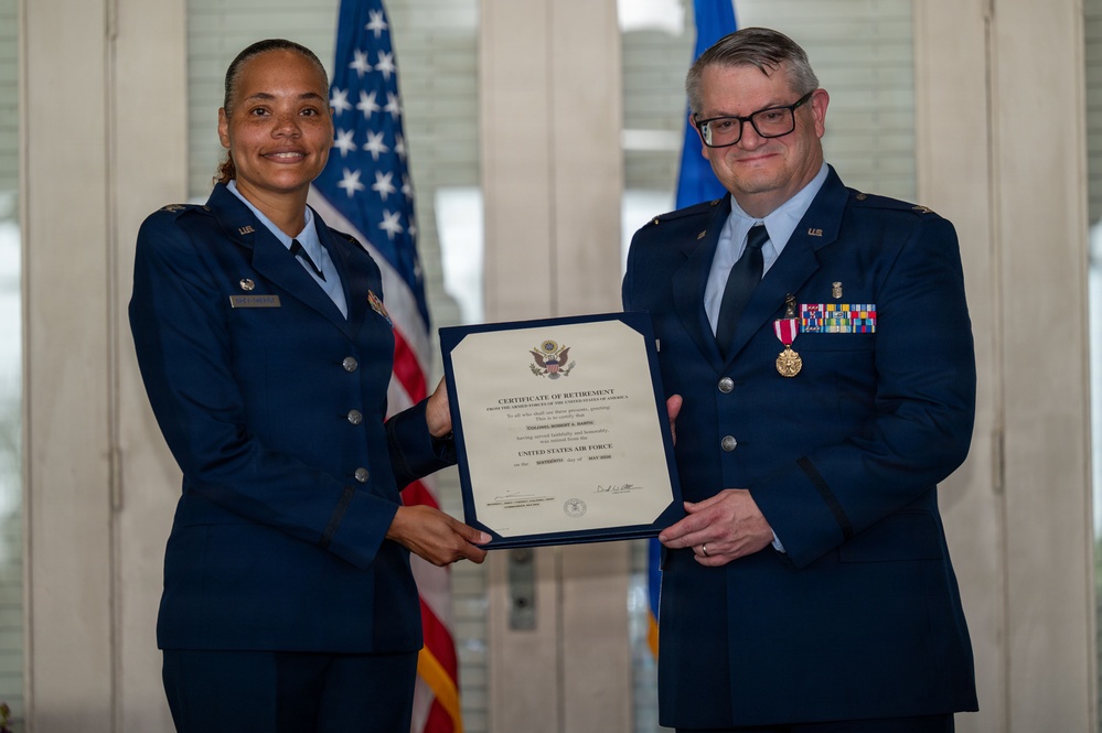 Col. Robert A. Barth retirement ceremony