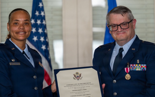 Col. Robert A. Barth retirement ceremony