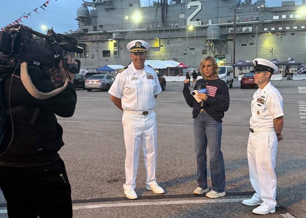 LA Fleet Week Media Interviews