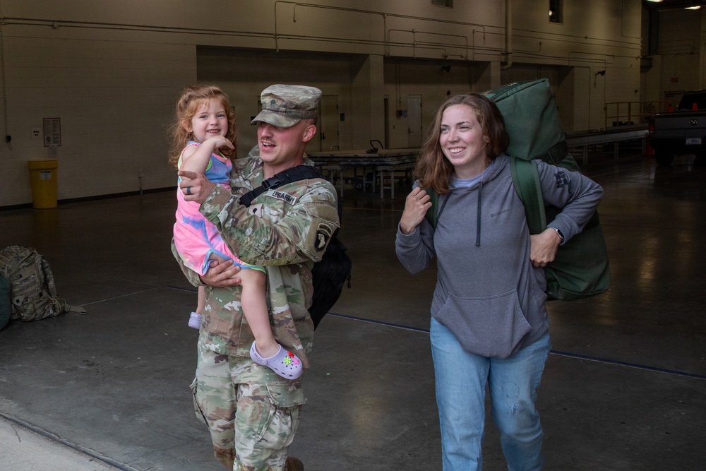 101st HHBN Soldiers return from Border Mission