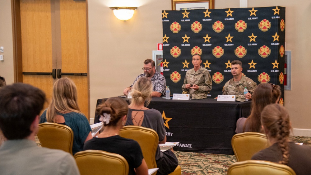 USAG Hawaii leaders engage university students during leadership discussion