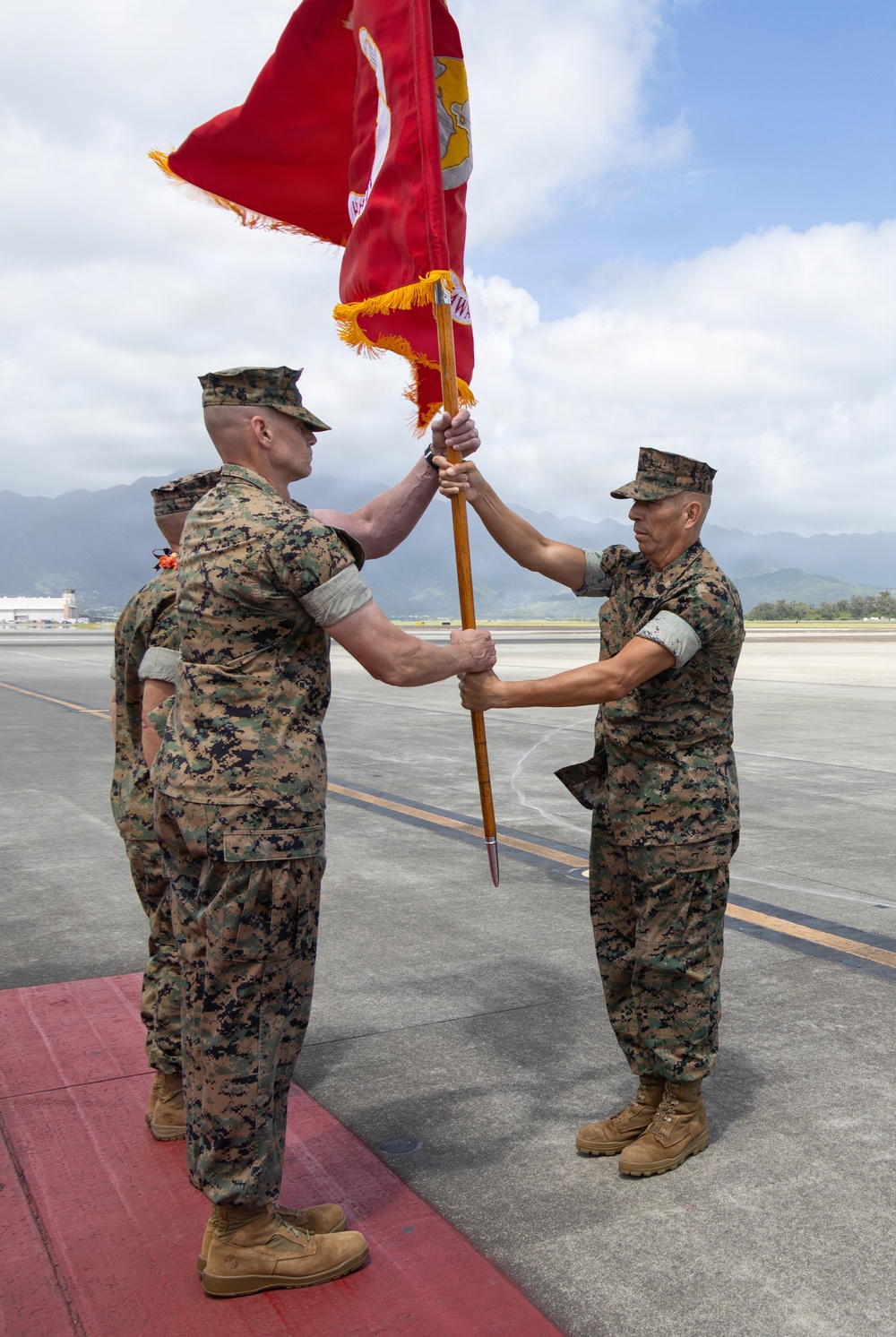Marine Corps Base Hawaii Change of Command: Col. Jeremy Beaven relinquishes command of MCBH to Col. Stephen DeTrinis