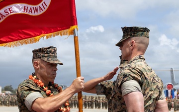 Marine Corps Base Hawaii Change of Command: Col. Jeremy Beaven relinquishes command of MCBH to Col. Stephen DeTrinis