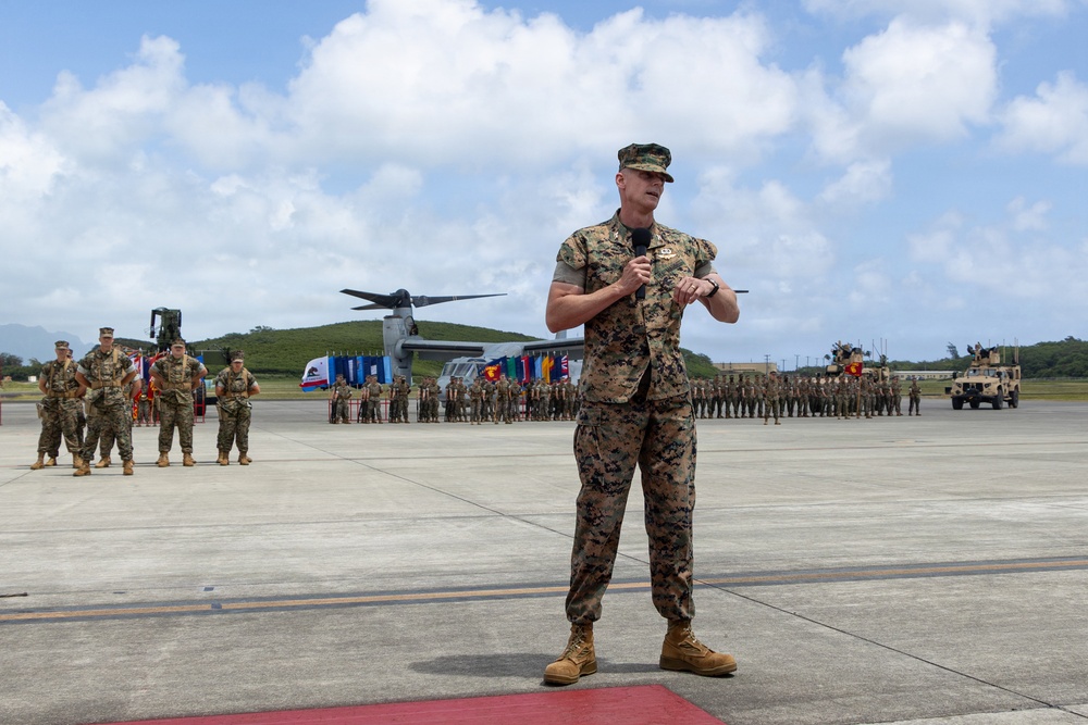 Marine Corps Base Hawaii Change of Command: Col. Jeremy Beaven relinquishes command of MCBH to Col. Stephen DeTrinis