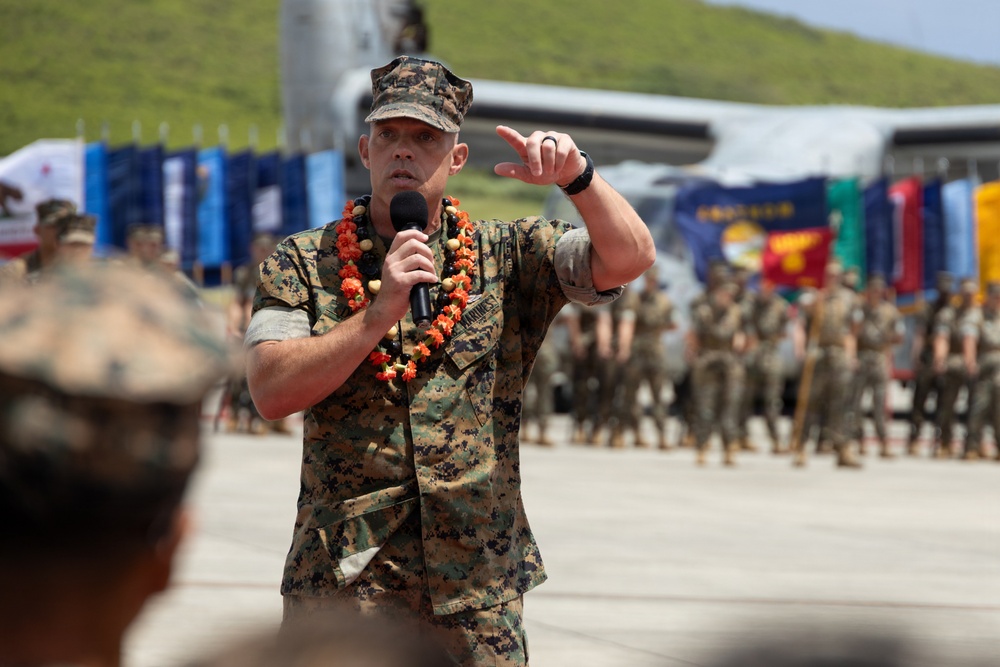 Marine Corps Base Hawaii Change of Command: Col. Jeremy Beaven relinquishes command of MCBH to Col. Stephen DeTrinis