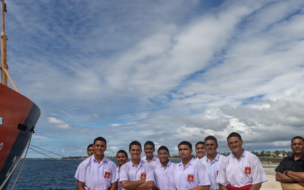U.S. Coast Guard Cutter Hollyhock, Tongan Royal Navy conduct bilateral operations offshore Tonga