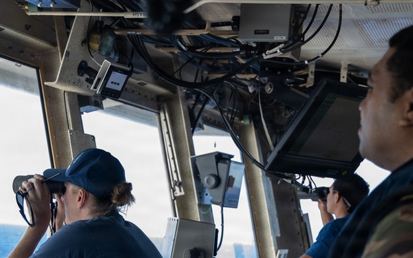 U.S. Coast Guard Cutter Hollyhock, Tongan Royal Navy conduct bilateral operations offshore Tonga