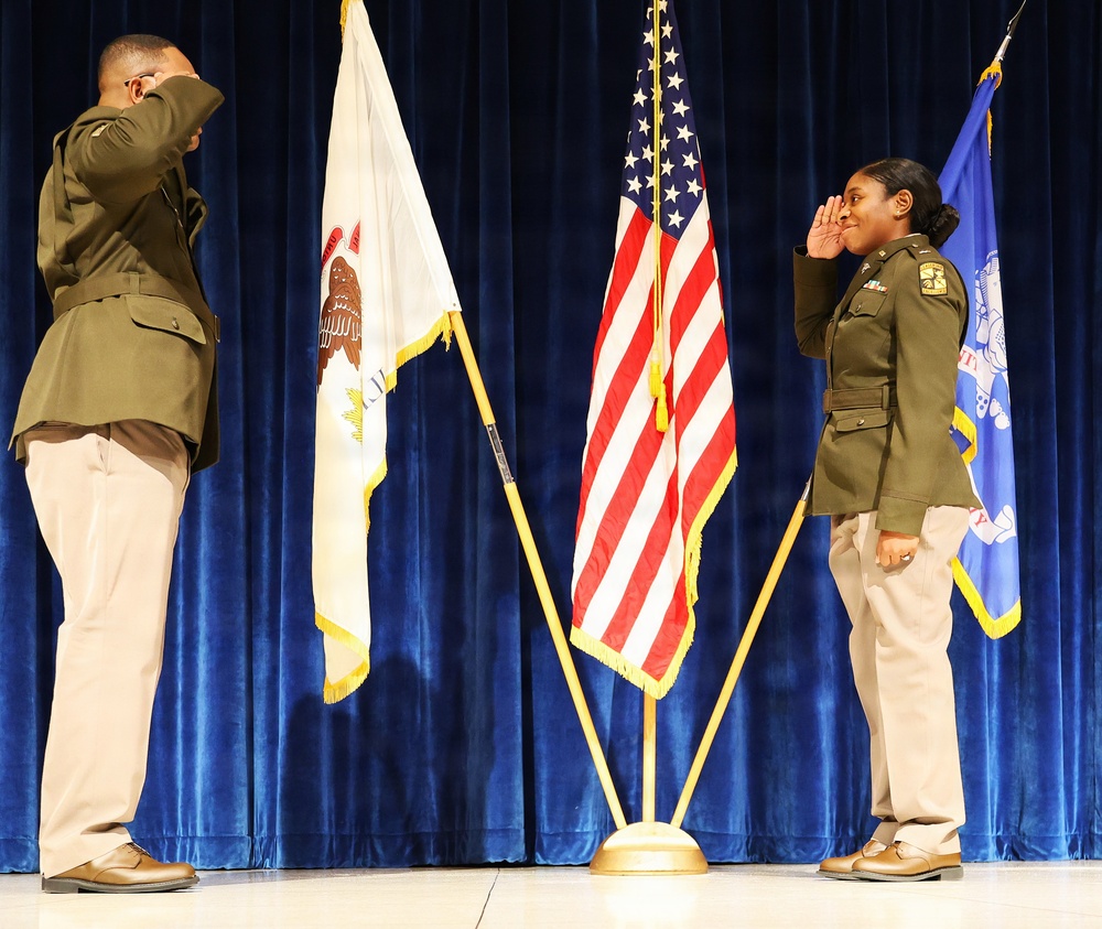 Illinois National Guard Leaders Welcome 10 New Second Lieutenants During Spring ROTC Commissioning Ceremonies