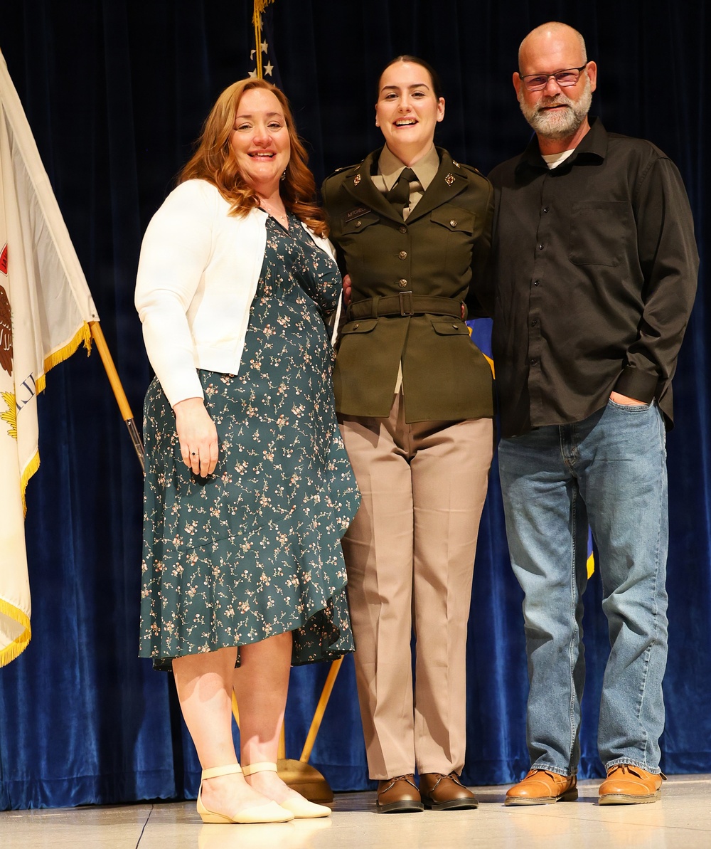 Illinois National Guard Leaders Welcome 10 New Second Lieutenants During Spring ROTC Commissioning Ceremonies