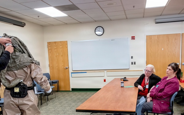 The Oregon National Guard's 102nd CERFP collaborates with Providence Milwaukie Hospital on decontamination training
