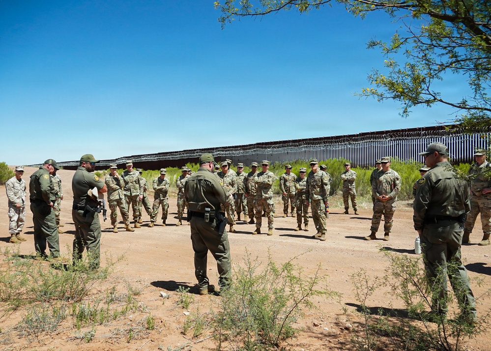 Incoming JTF-SB staff receive orientation from U.S. Border Patrol