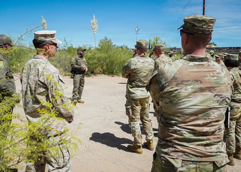 Incoming JTF-SB staff receive orientation from U.S. Border Patrol
